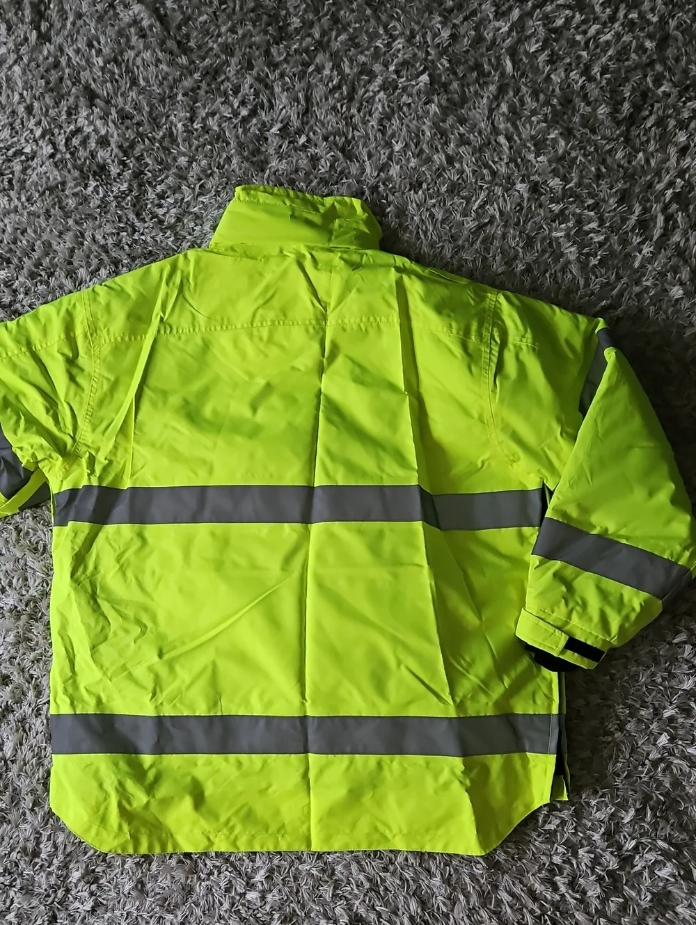 High-Visibility Safety Jacket Mens Large